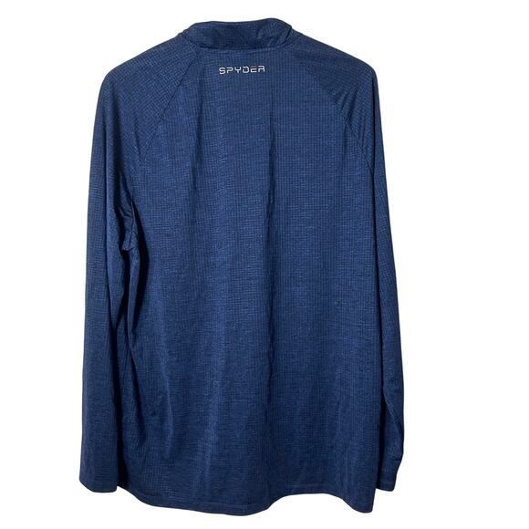 Spyder Navy Blue Quarter Zip Pullover - Picture 2 of 5
